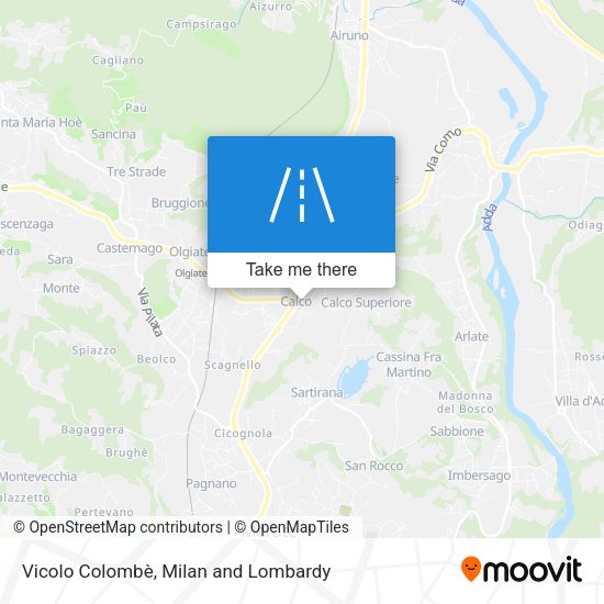 Vicolo Colombè map