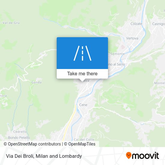 Via Dei Broli map