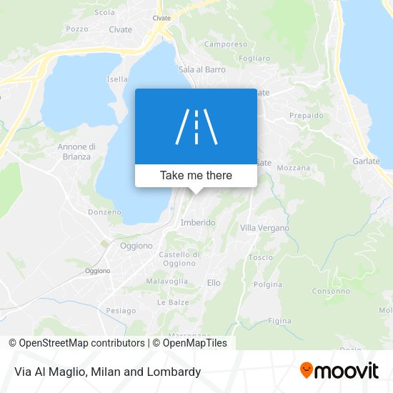Via Al Maglio map