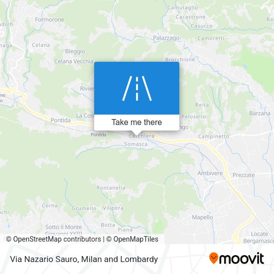 Via Nazario Sauro map