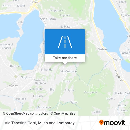 Via Teresina Corti map