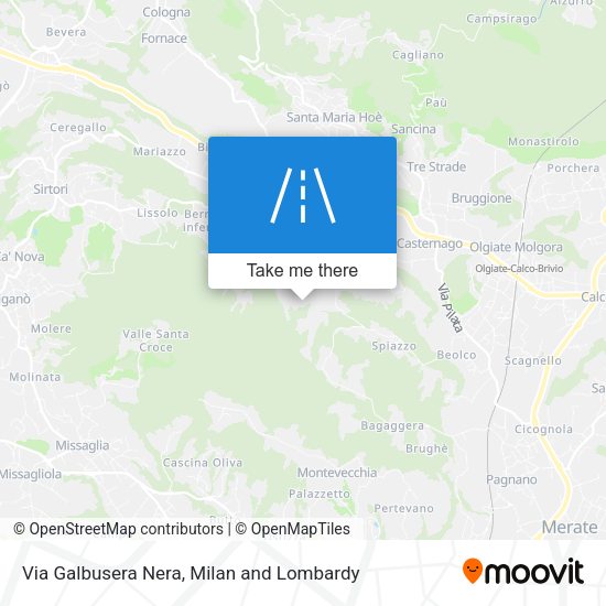 Via Galbusera Nera map