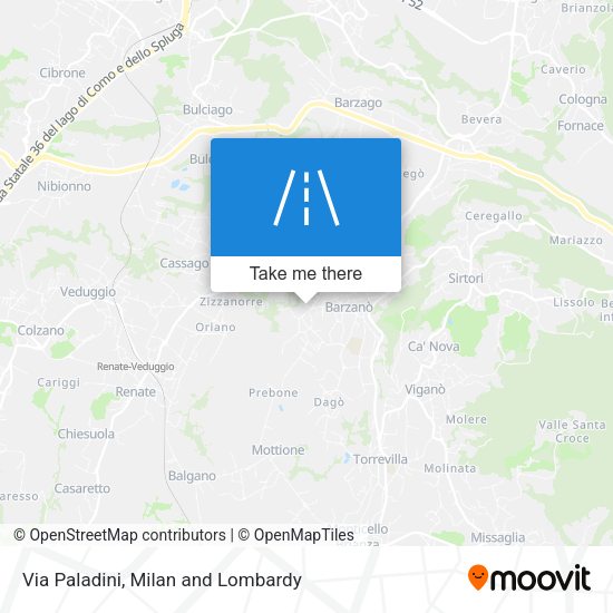 Via Paladini map