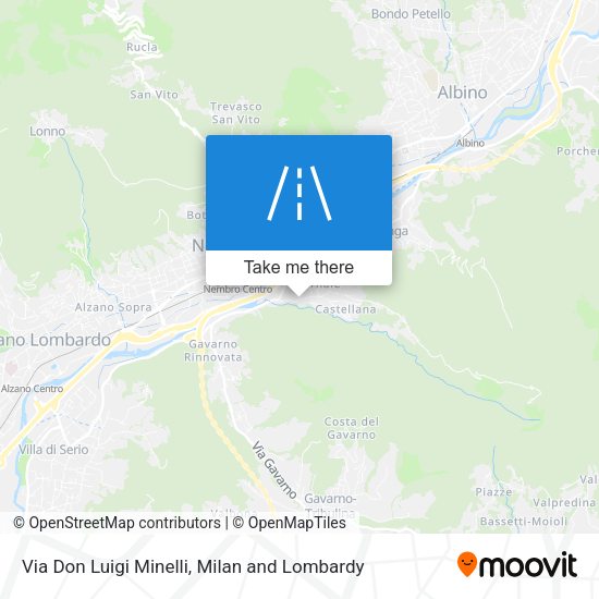 Via Don Luigi Minelli map