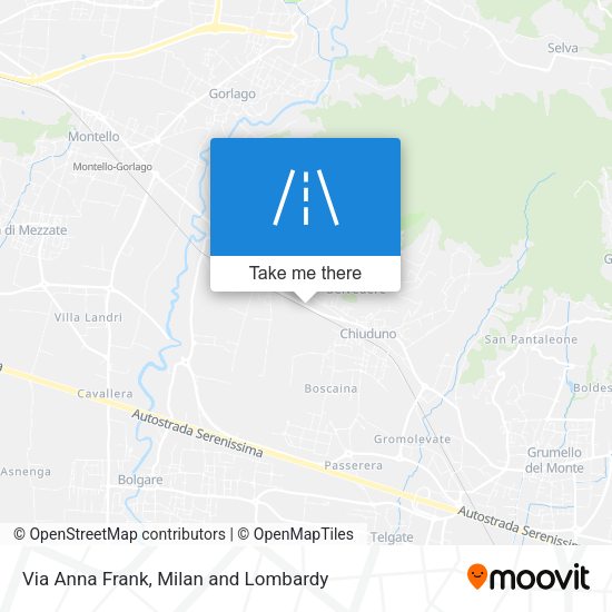 Via Anna Frank map