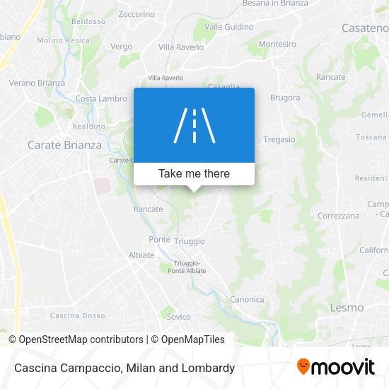 Cascina Campaccio map