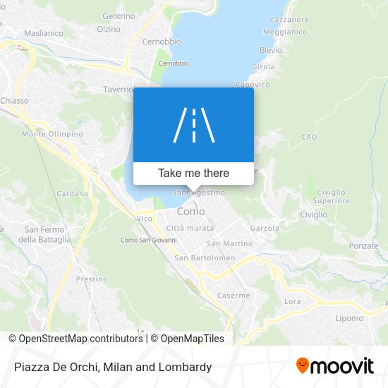 Piazza De Orchi map