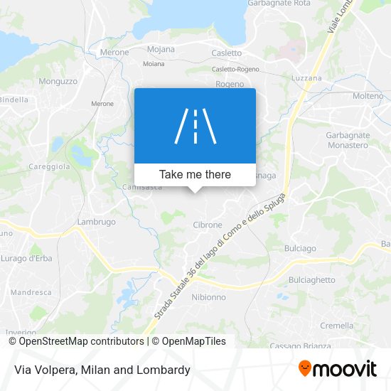 Via Volpera map