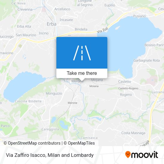 Via Zaffiro Isacco map
