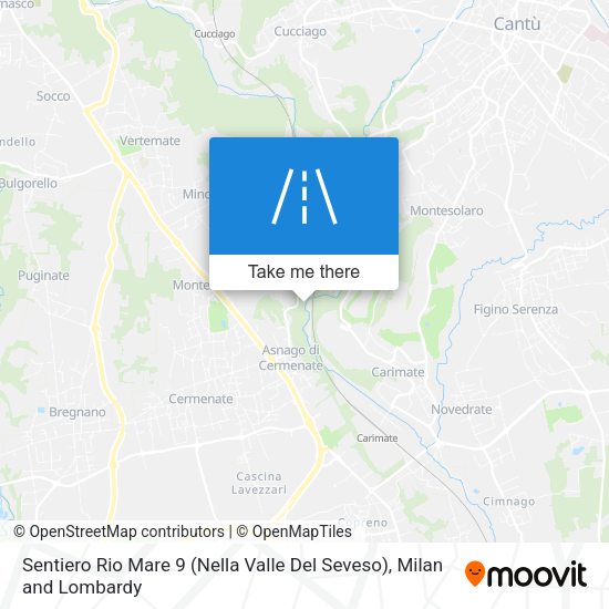 Sentiero Rio Mare 9 (Nella Valle Del Seveso) map