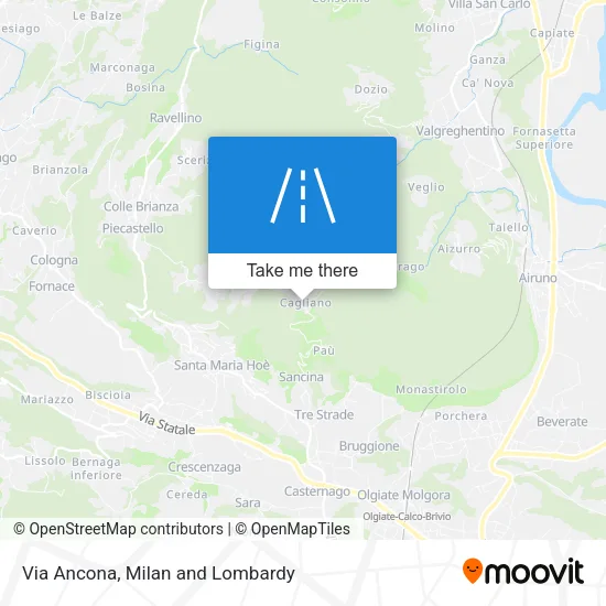 Via Ancona map