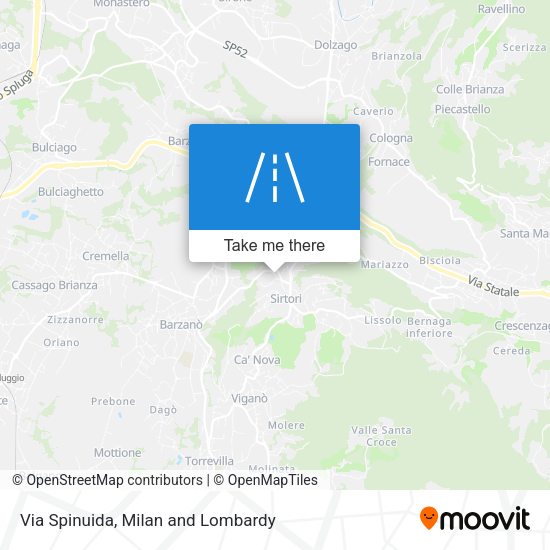 Via Spinuida map