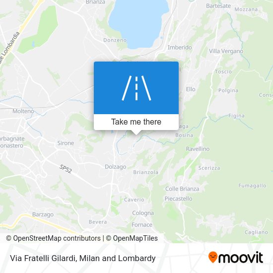Via Fratelli Gilardi map