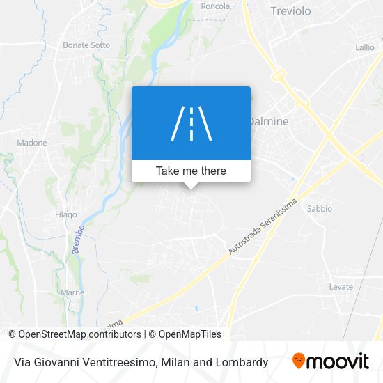 Via Giovanni Ventitreesimo map