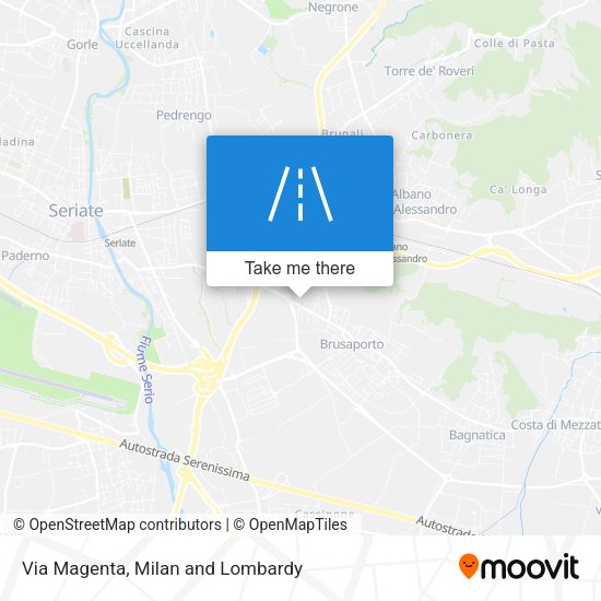 Via Magenta map