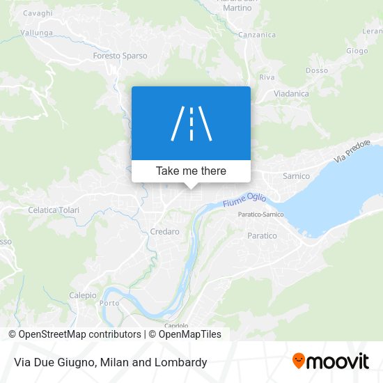 Via Due Giugno map