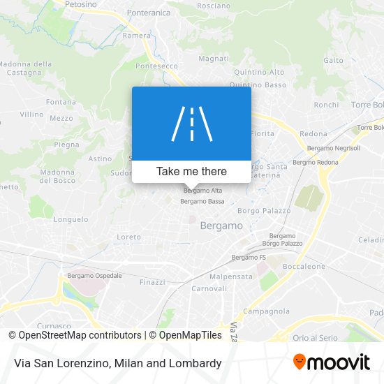 Via San Lorenzino map