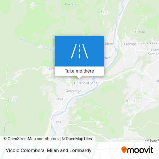 Vicolo Colombera map