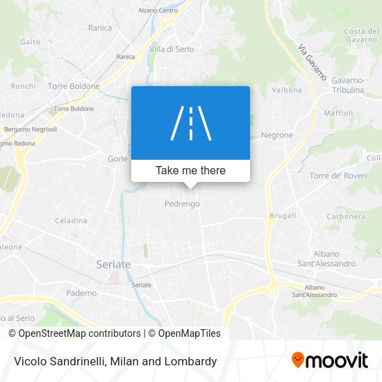 Vicolo Sandrinelli map