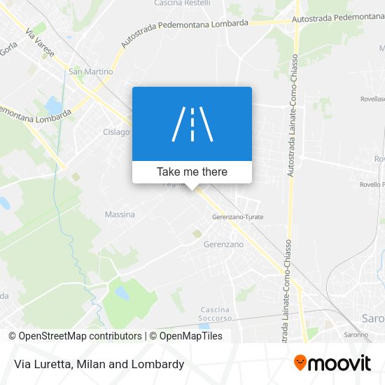 Via Luretta map