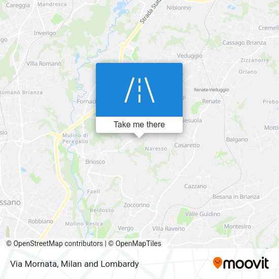 Via Mornata map