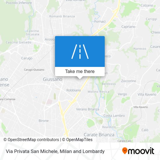 Via Privata San Michele map