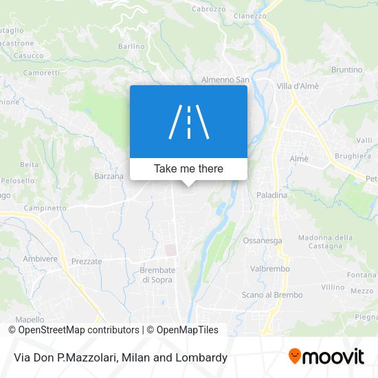 Via Don P.Mazzolari map