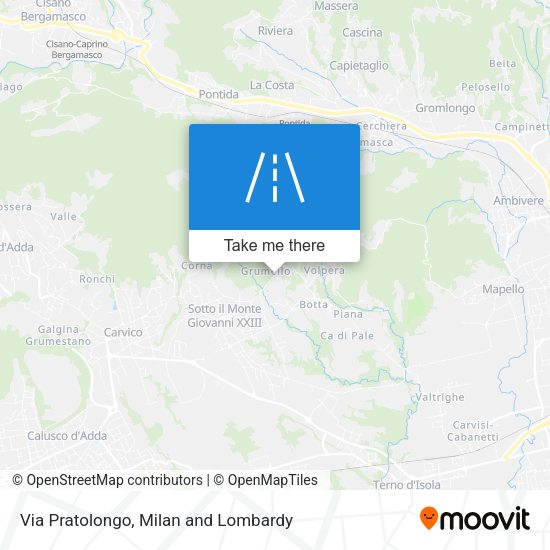 Via Pratolongo map