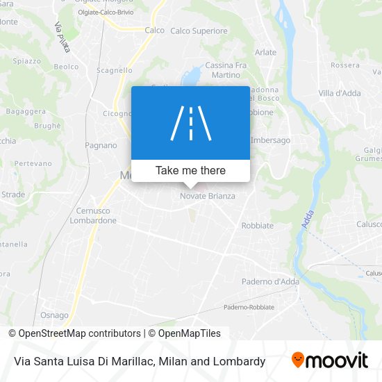 Via Santa Luisa Di Marillac map