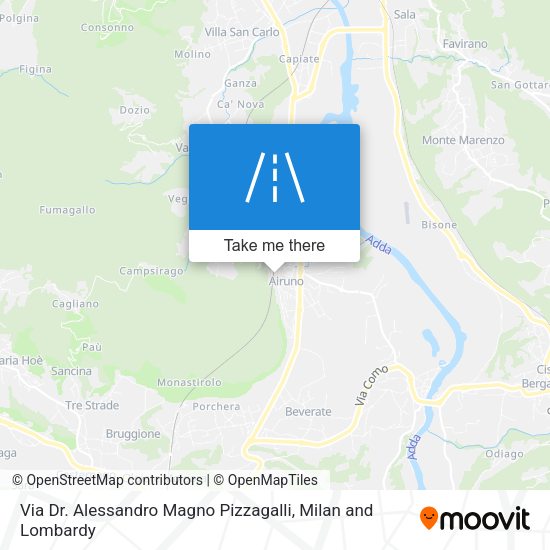 Via Dr. Alessandro Magno Pizzagalli map