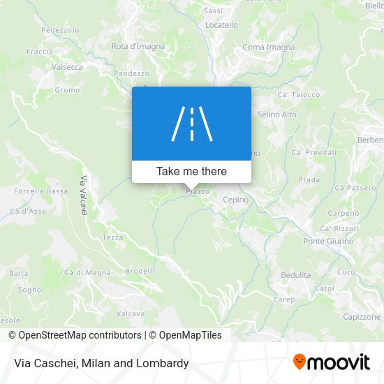 Via Caschei map