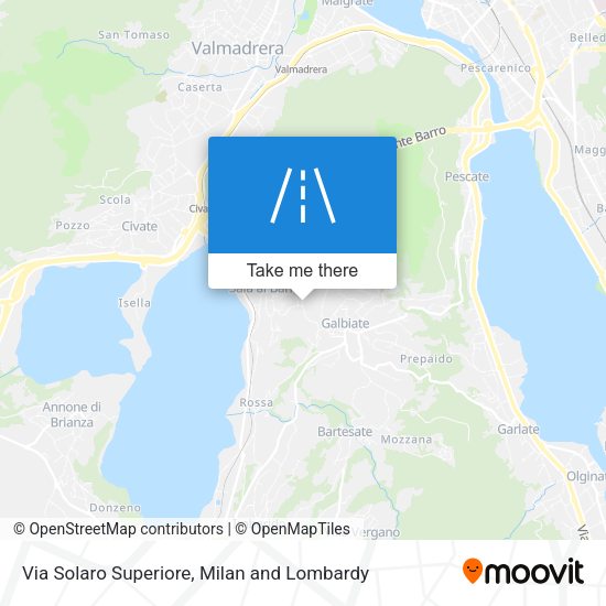 Via Solaro Superiore map