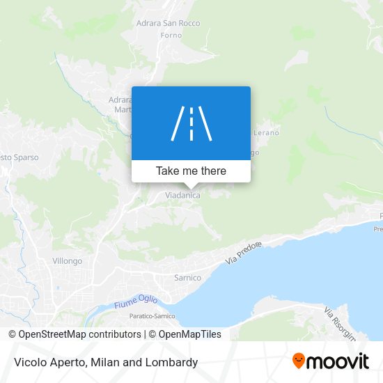 Vicolo Aperto map