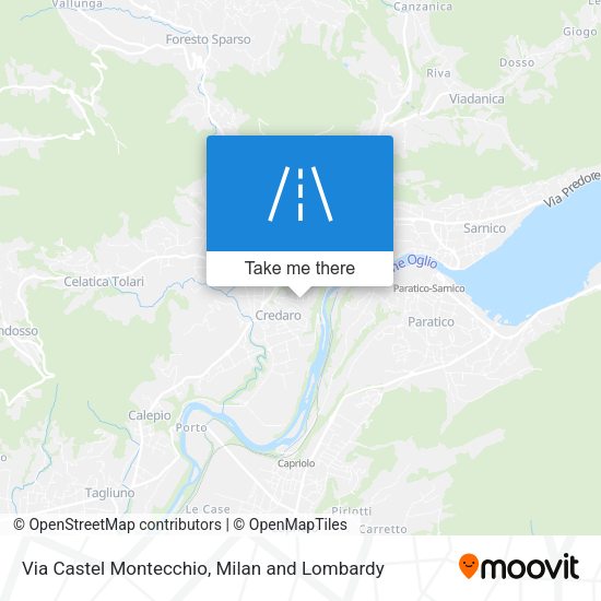 Via Castel Montecchio map