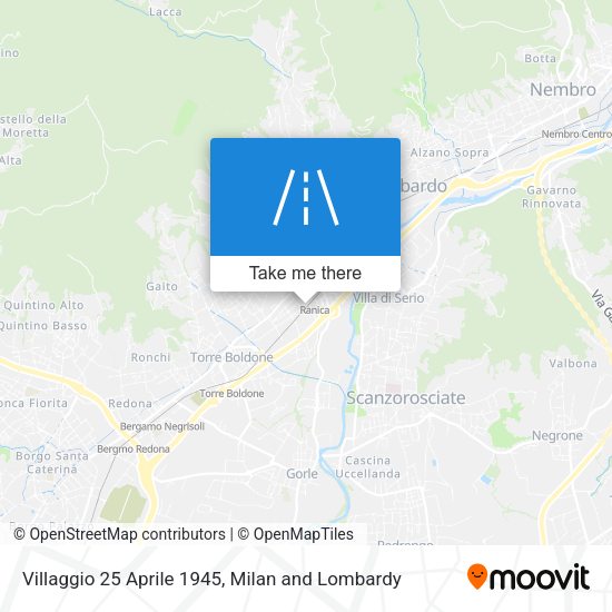 Villaggio 25 Aprile 1945 map