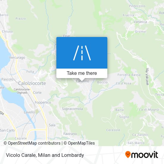 Vicolo Carale map