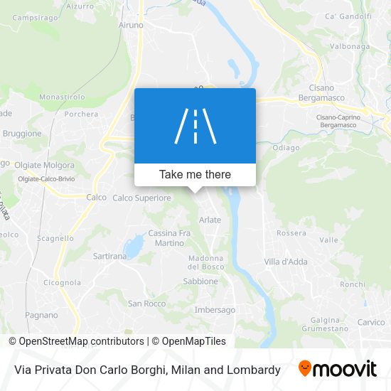 Via Privata Don Carlo Borghi map