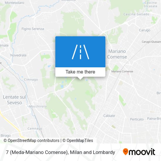 7 (Meda-Mariano Comense) map