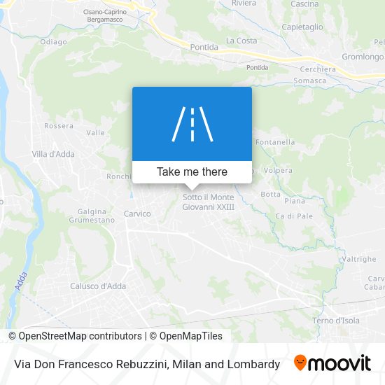 Via Don Francesco Rebuzzini map
