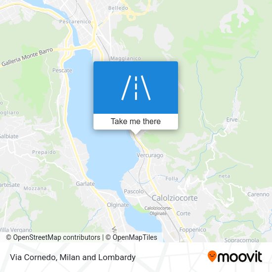 Via Cornedo map