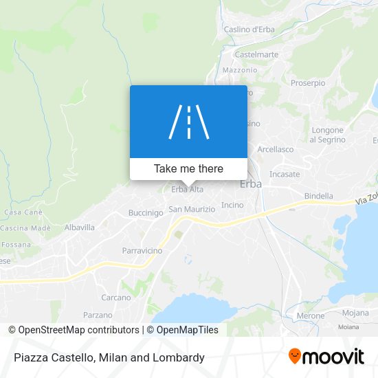Piazza Castello map