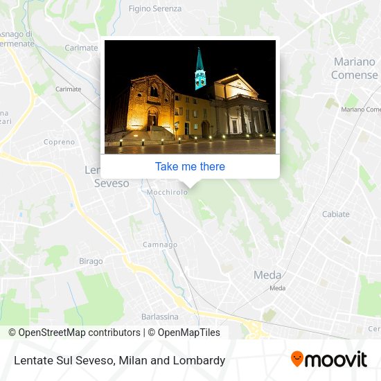 Lentate Sul Seveso map