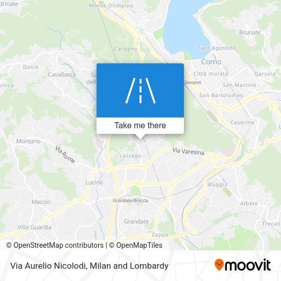 Via Aurelio Nicolodi map