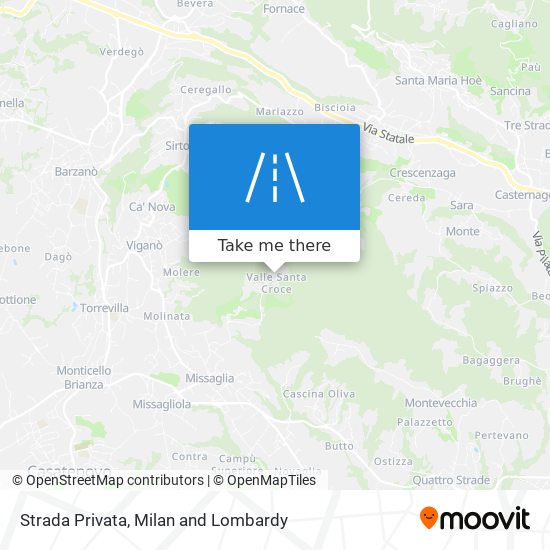 Strada Privata map