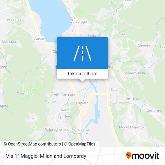 Via 1° Maggio map