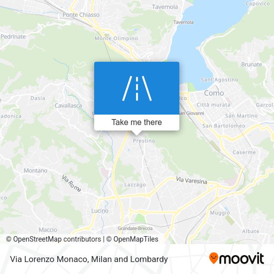 Via Lorenzo Monaco map