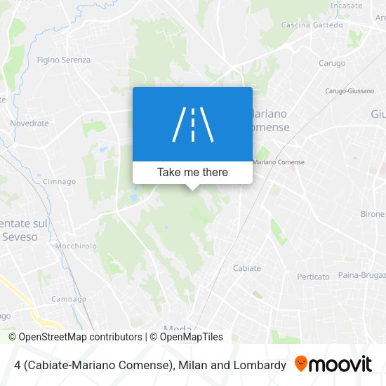 4 (Cabiate-Mariano Comense) map