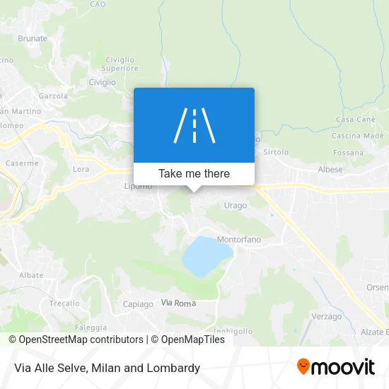 Via Alle Selve map