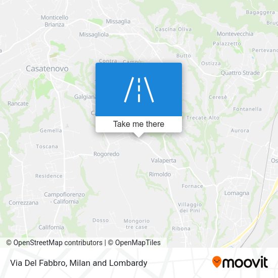Via Del Fabbro map