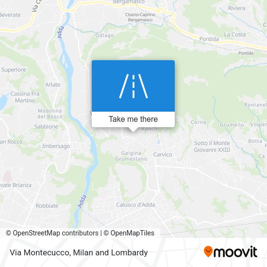 Via Montecucco map